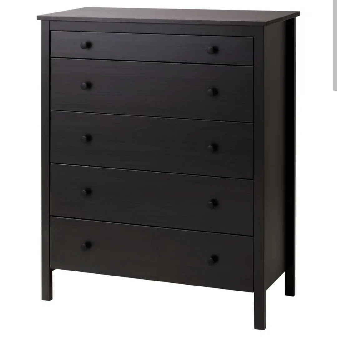 5-Drawer Dresser - Dark Brown