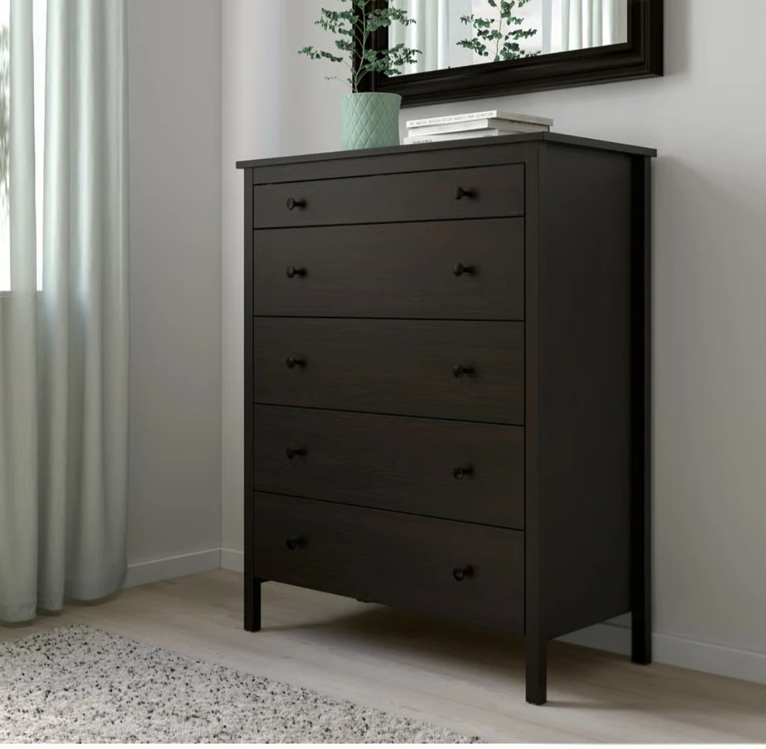 5-Drawer Dresser - Dark Brown - photo 2