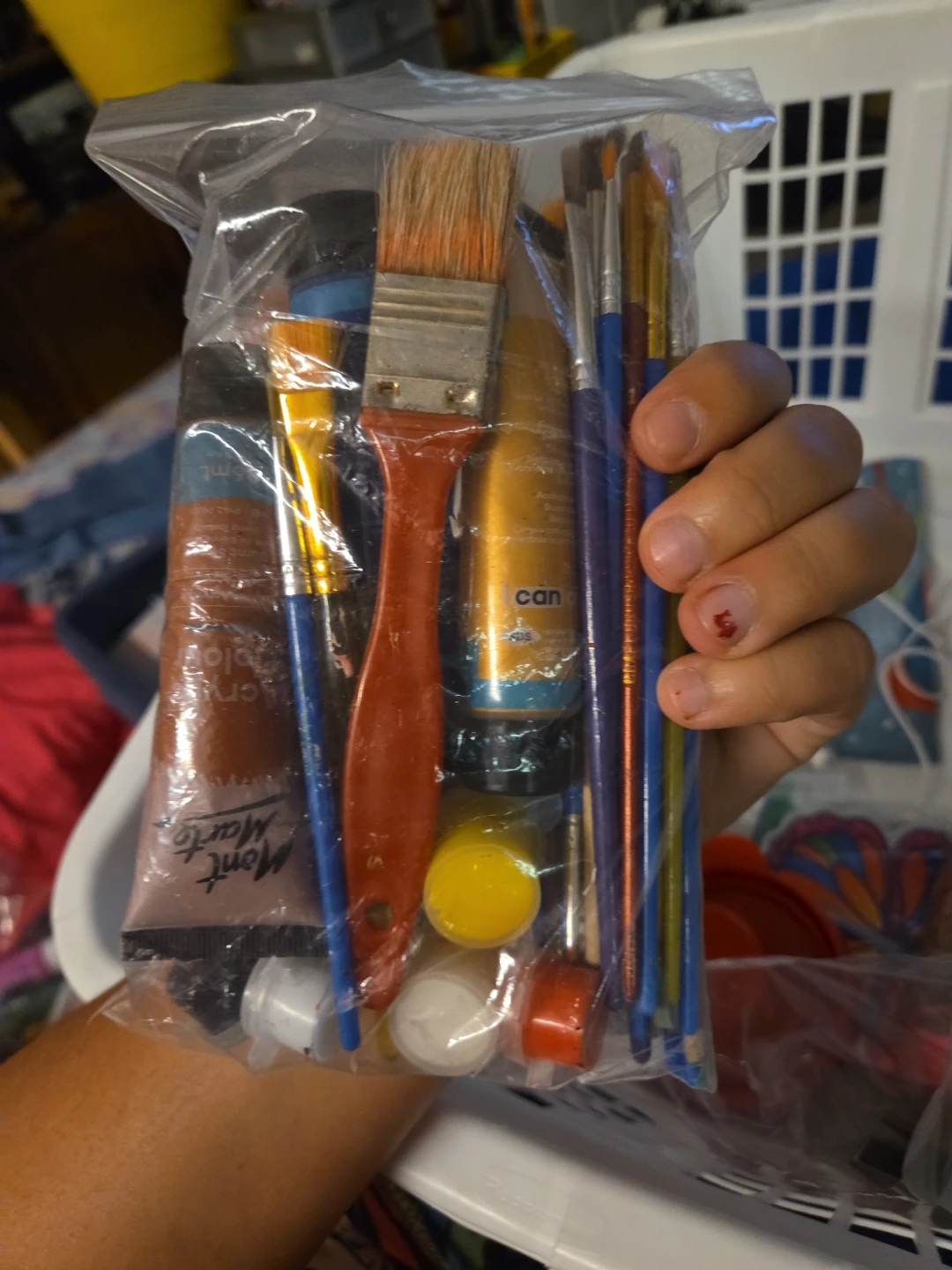Art Supplies Paint Set with Brushes and Metallic Paint