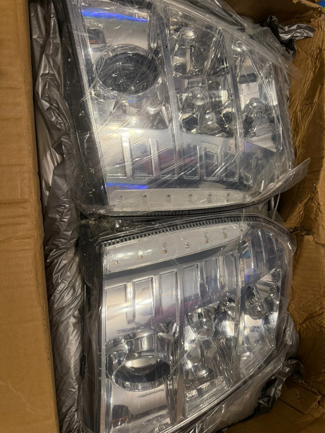 Pair of Chrome Headlights