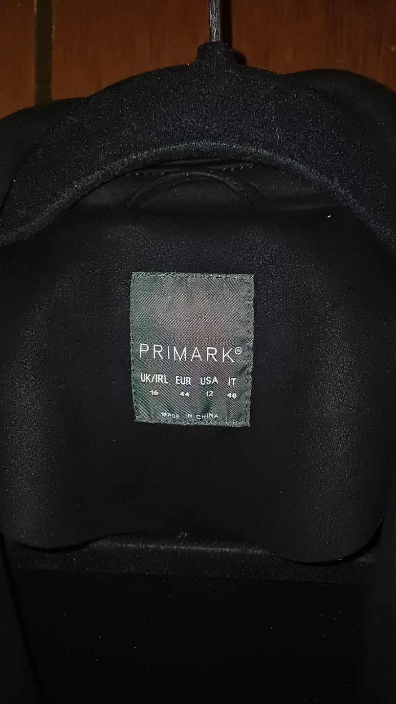 Selling ASAP Primark Black Faux Suede Moto Jacket Size 12/M - photo 3