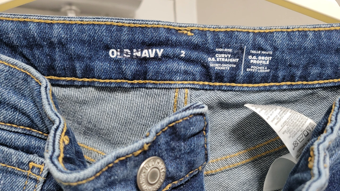 Old Navy High-Rise Curvy O.G. Straight Jeans Size 2 - photo 2