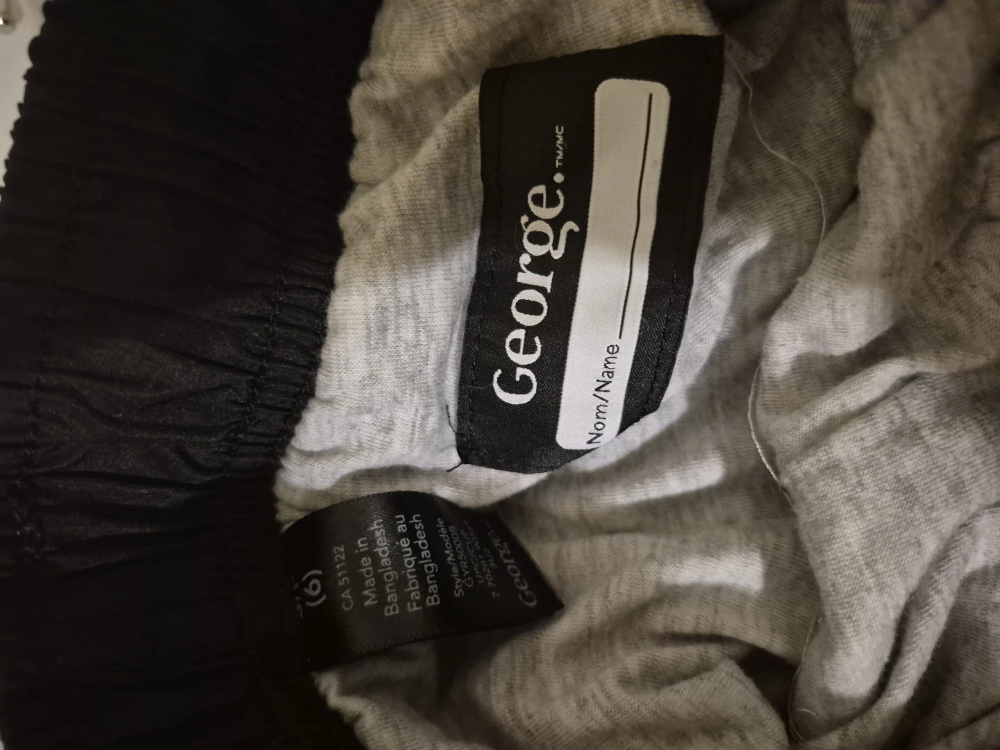 George Boys' Black Slush Track Pants Size 6 - photo 2