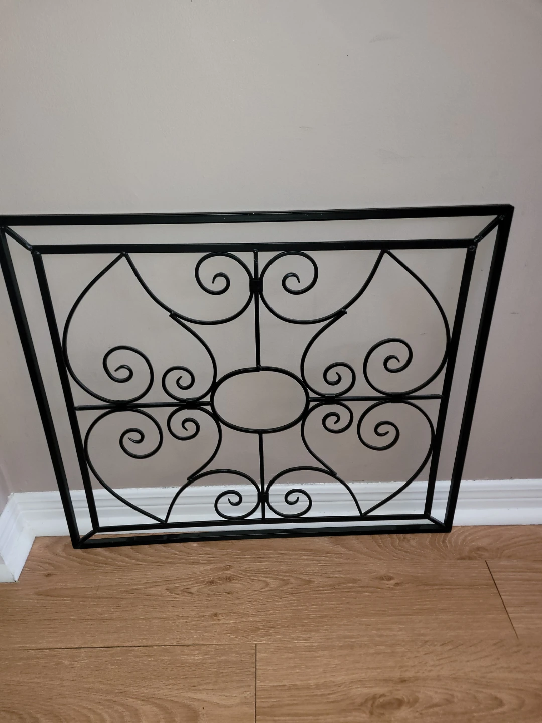 Black Metal Scrollwork Wall Decor - photo 2