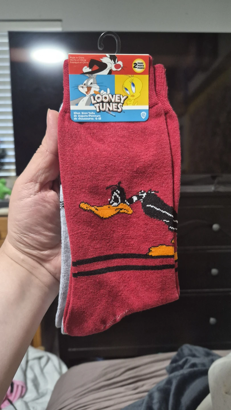 Looney Tunes 2-Pair Socks - Shoe Size 6-12