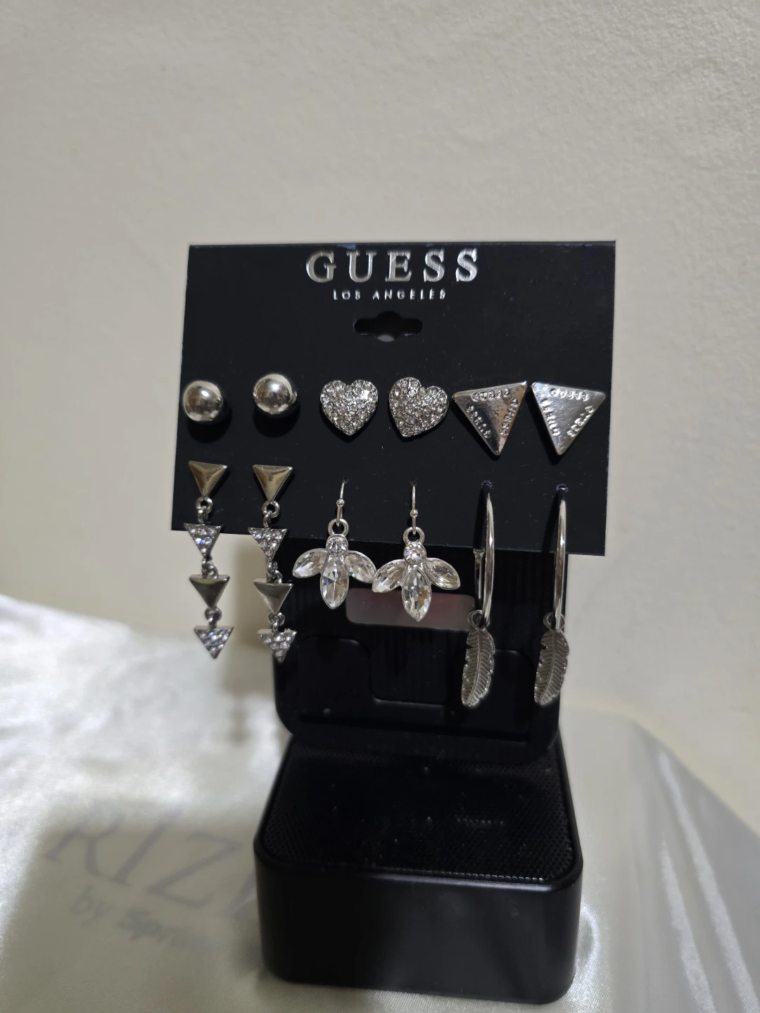 ​GUESS Los Angeles Silver-Tone Earring Set - on6 Pairs - photo 2