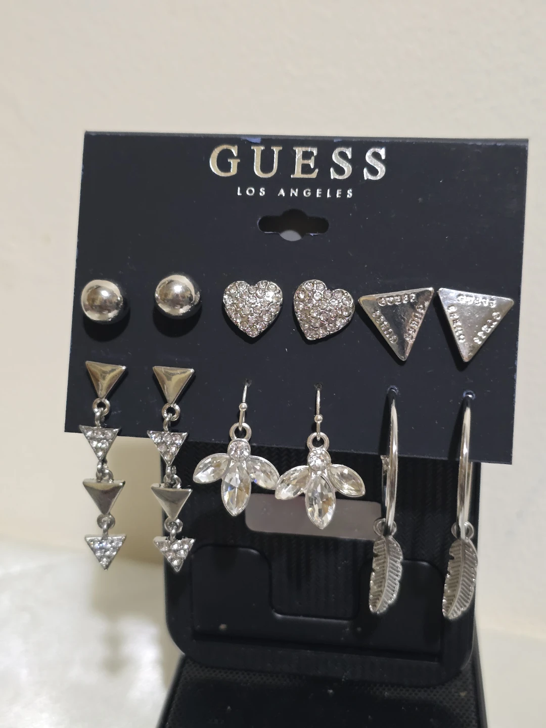 ​GUESS Los Angeles Silver-Tone Earring Set - on6 Pairs - photo 3