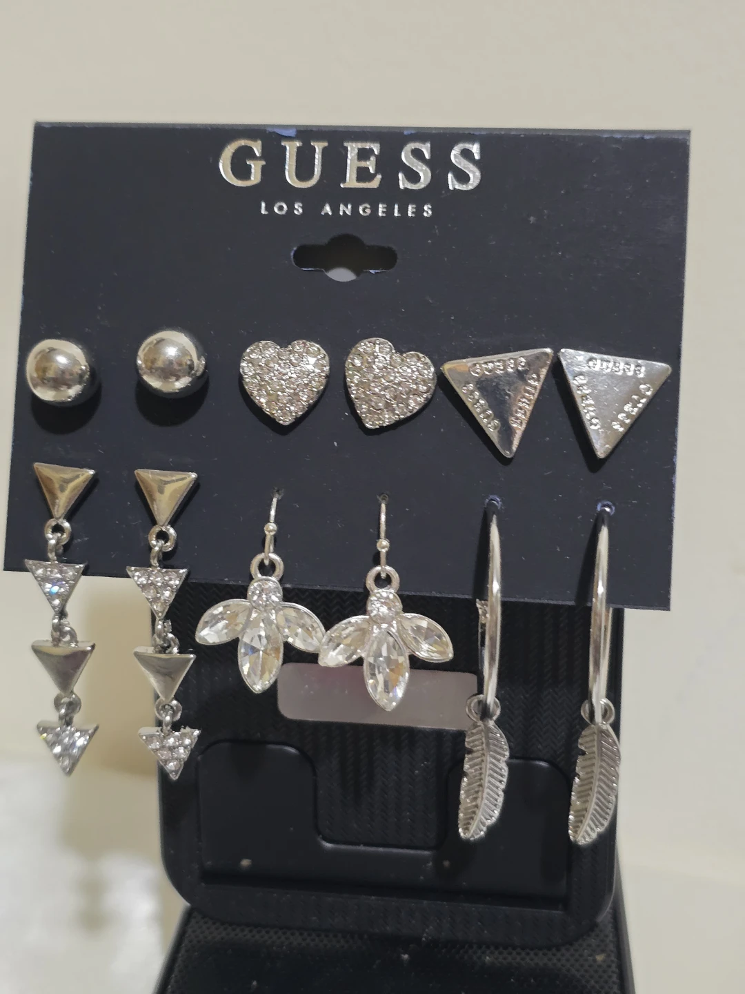 ​GUESS Los Angeles Silver-Tone Earring Set - on6 Pairs - photo 4