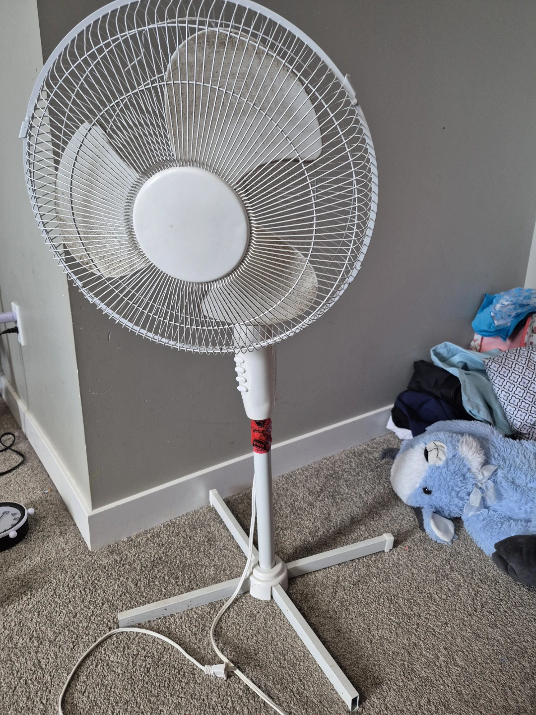 White Pedestal Fan