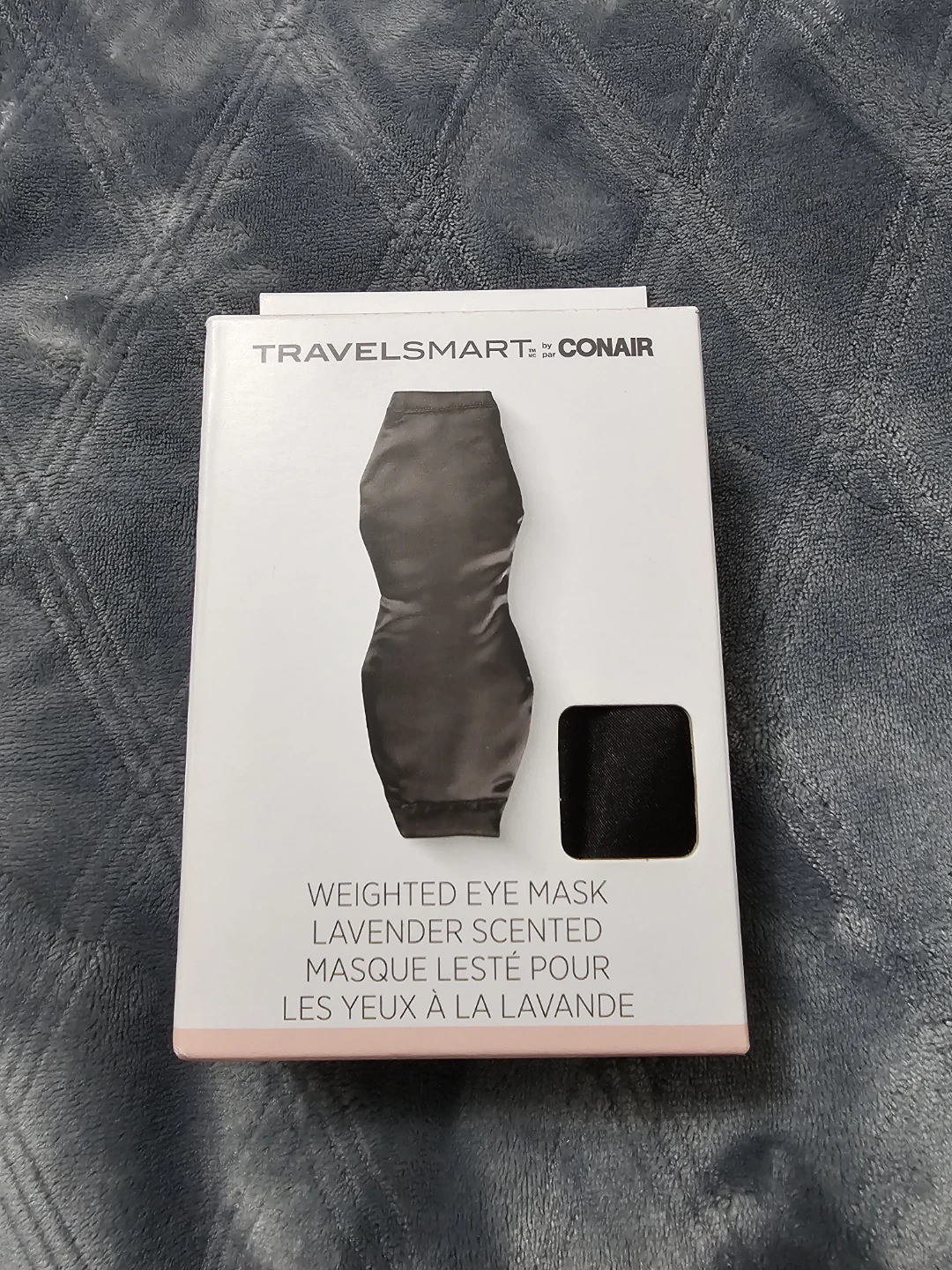 TRAVELSMART By CONAIR Weighted Eye Mask, Black 🌱