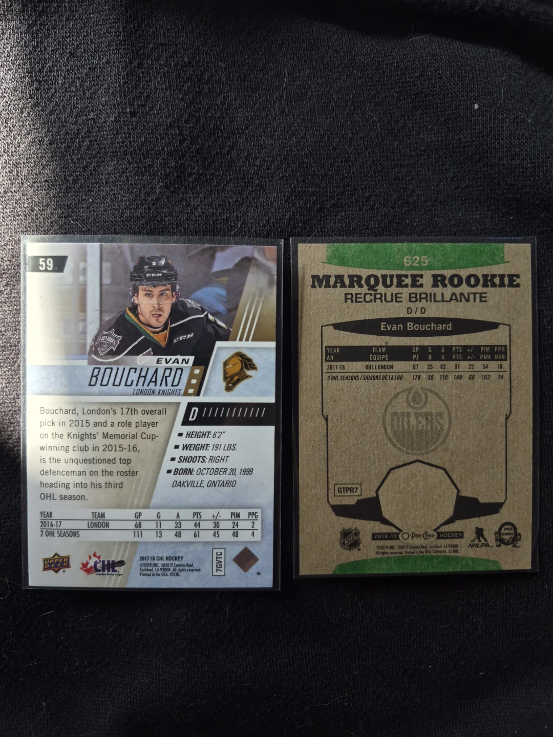Evan Bouchard Hockey Cards - buy individual or together for $4 - photo 2