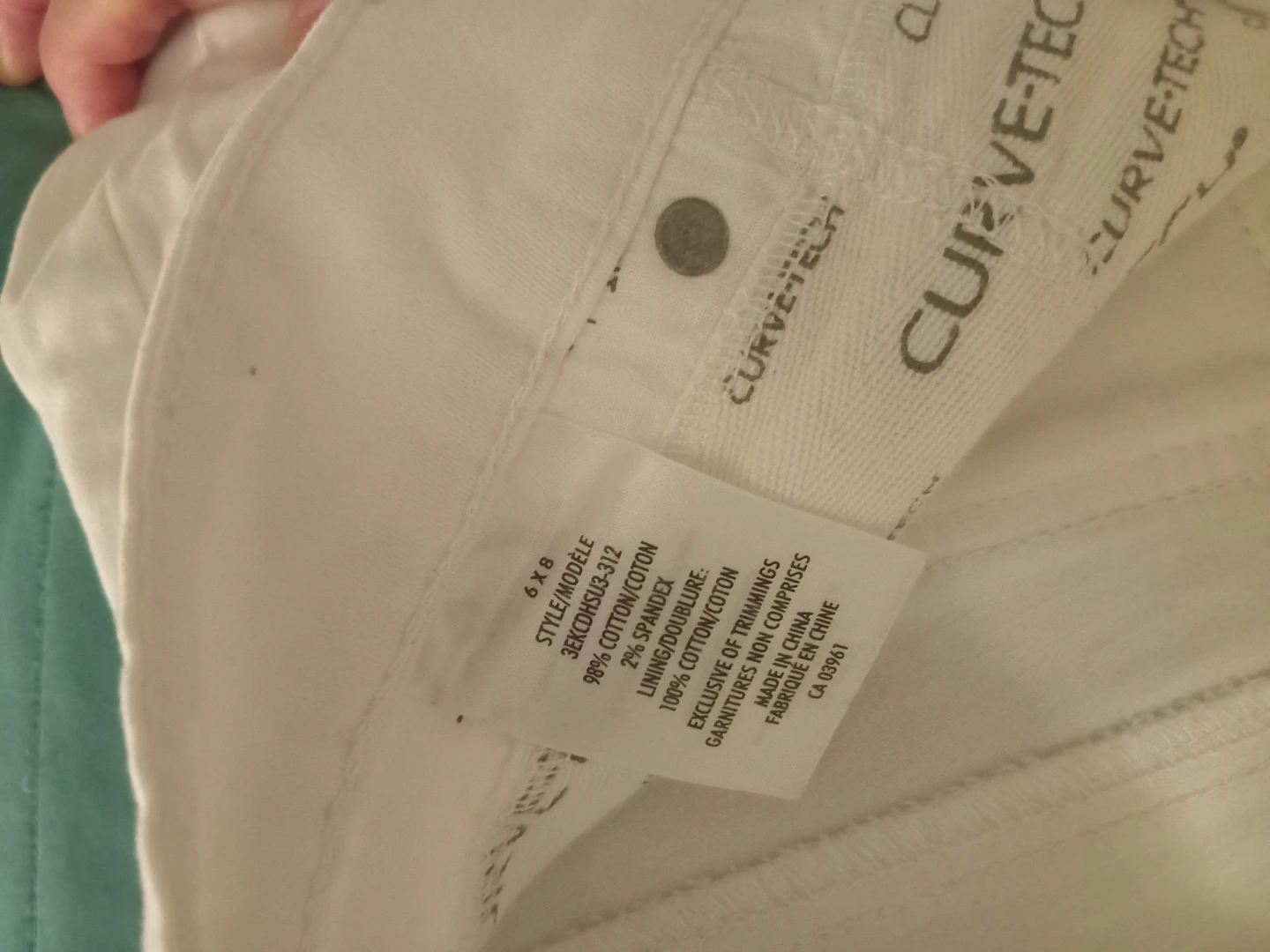 Denver Hayes White Cotton Blend Shorts Size 6x8 - photo 4