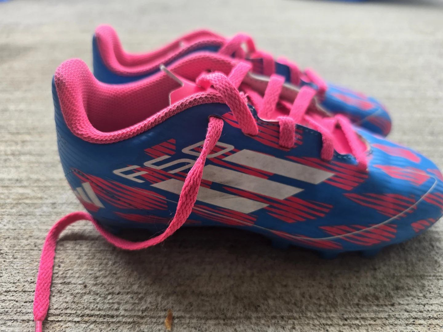 Adidas Soccer Cleats - Blue & Pink Youth Size - photo 2