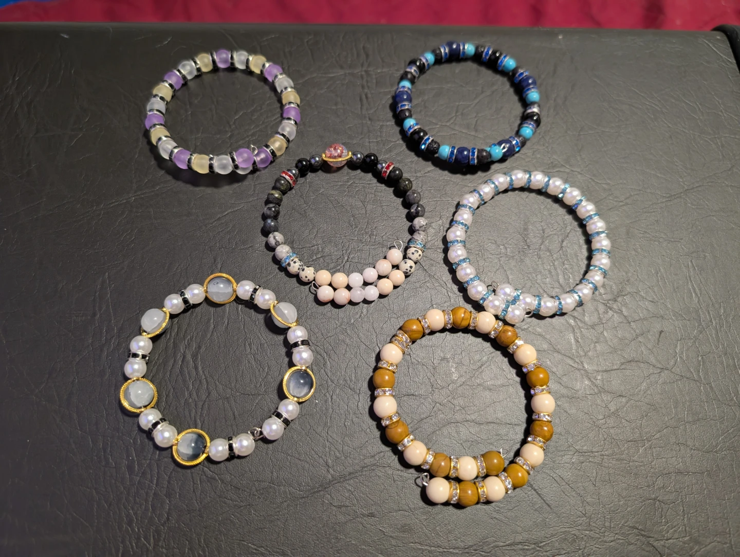 Handmade Beaded Bracelets and Earrings