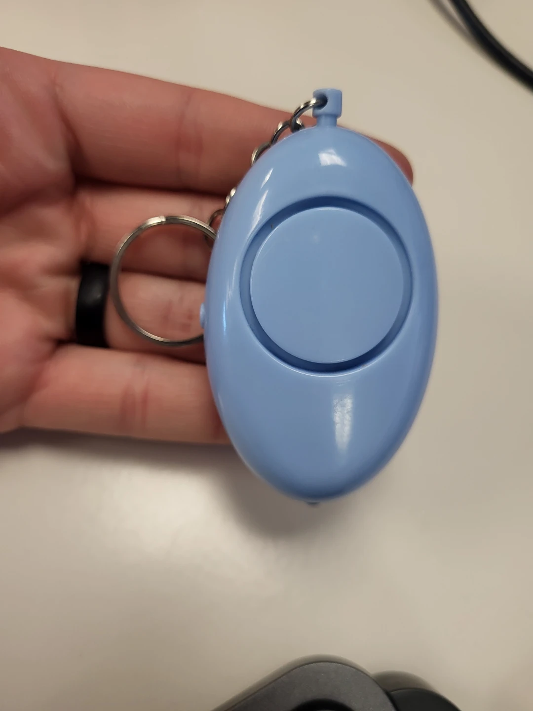 Light Blue Personal Alarm Keychain