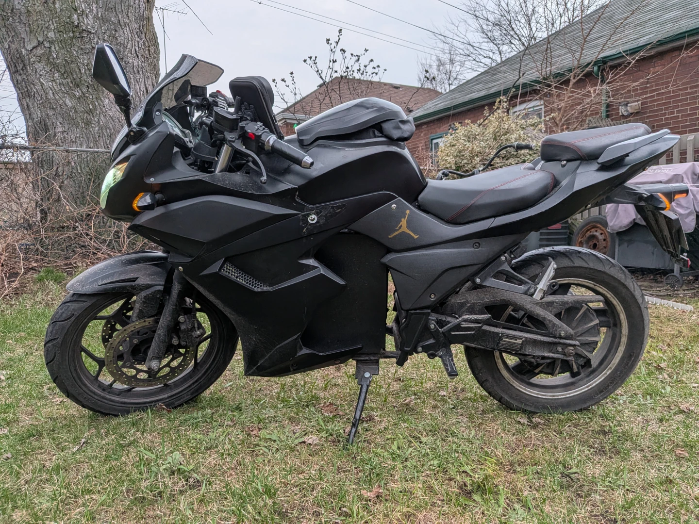 Black Electric Motorcycle - photo 2