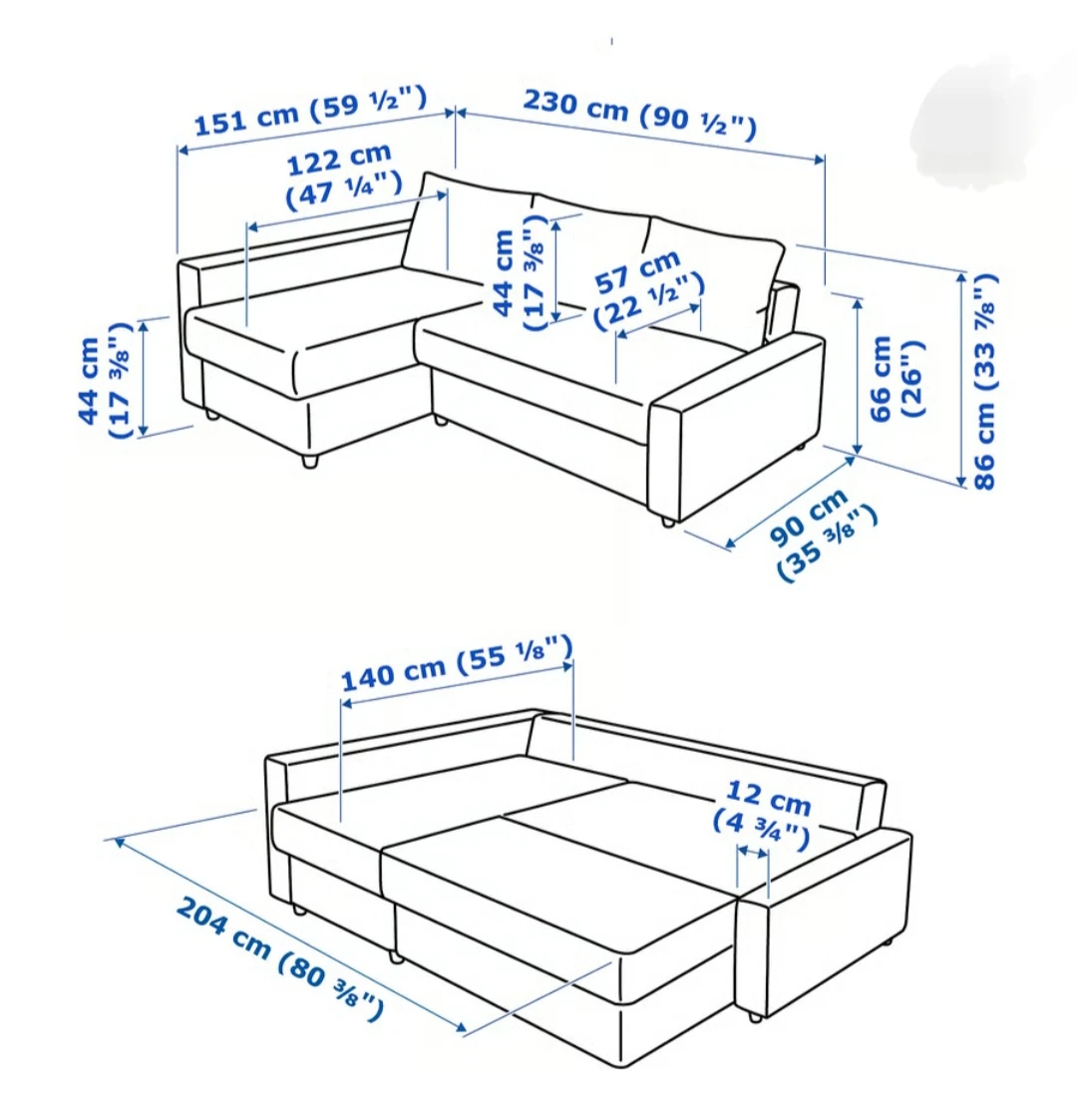 IKEA FRIHETEN Sleeper Sofa - Grey - photo 2