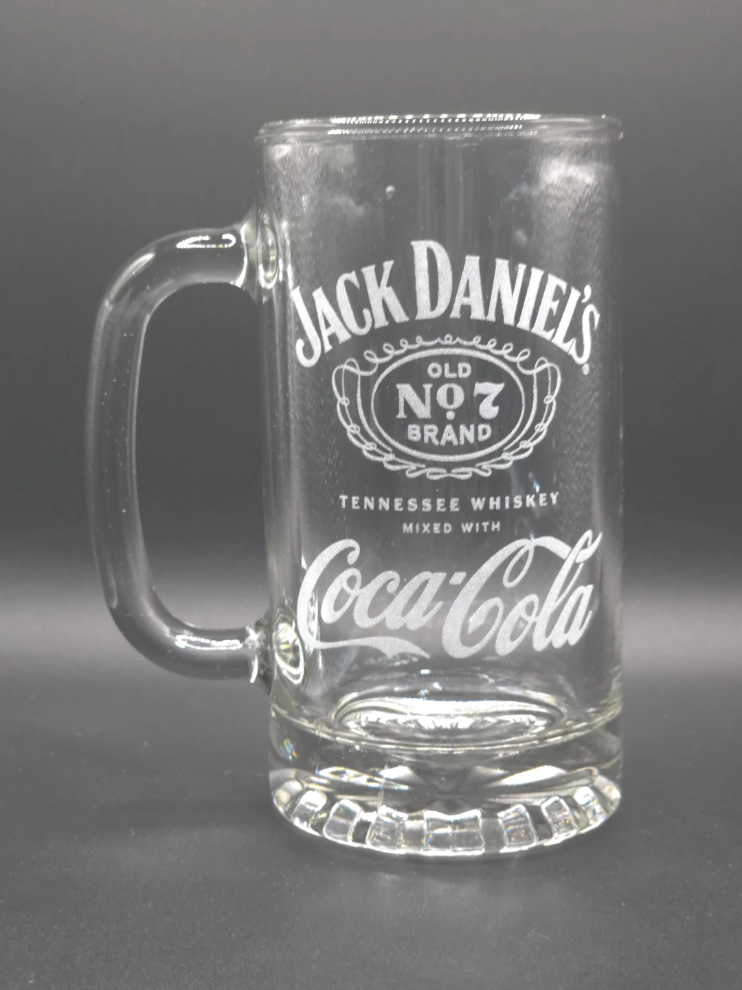 Jack Daniel's Old No. 7 Tennessee Whiskey Coca-Cola Glass Mug