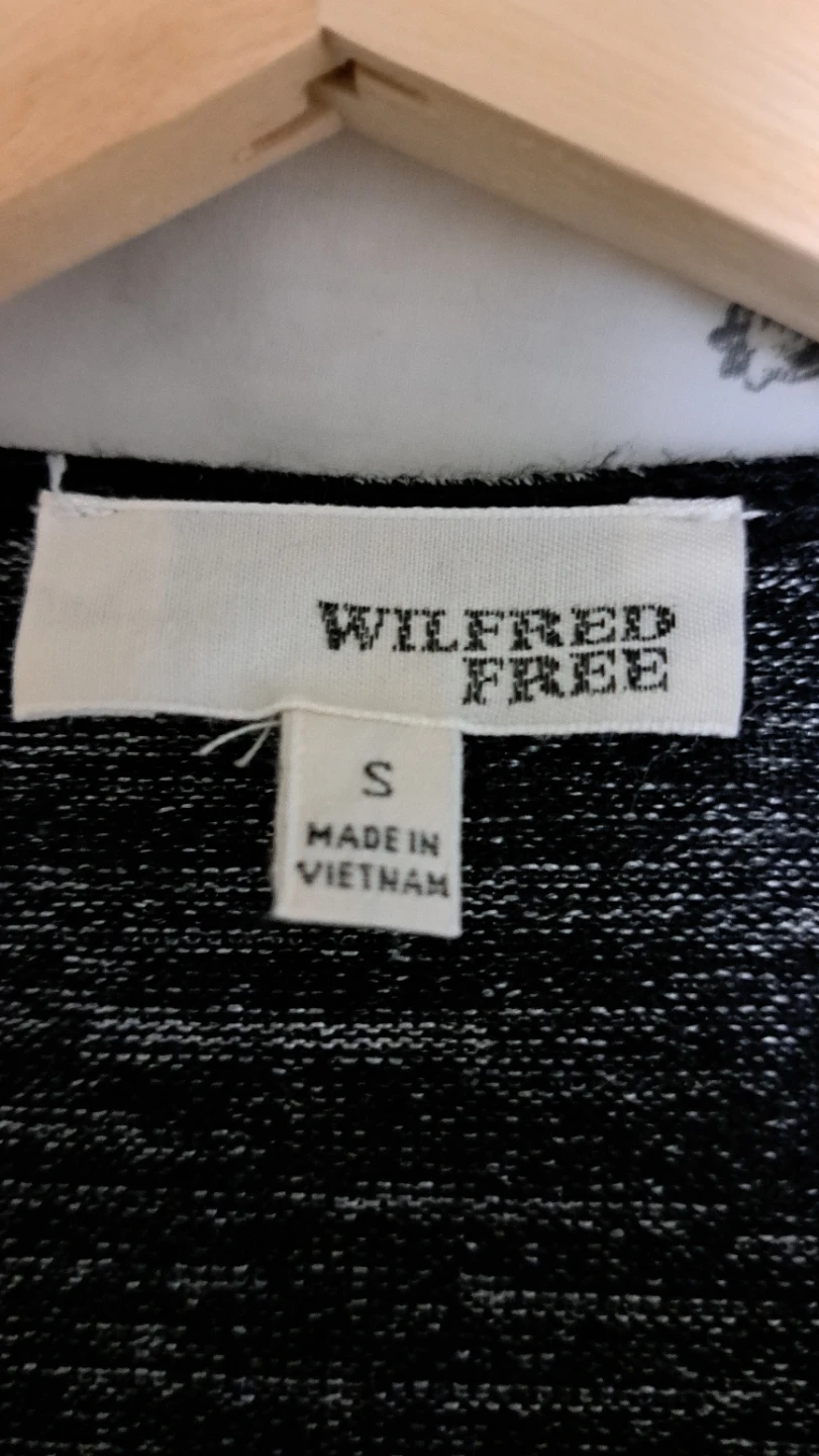 Wilfred Free Grey Marled V-Neck Midi Sleeve Dress - Size S - photo 3