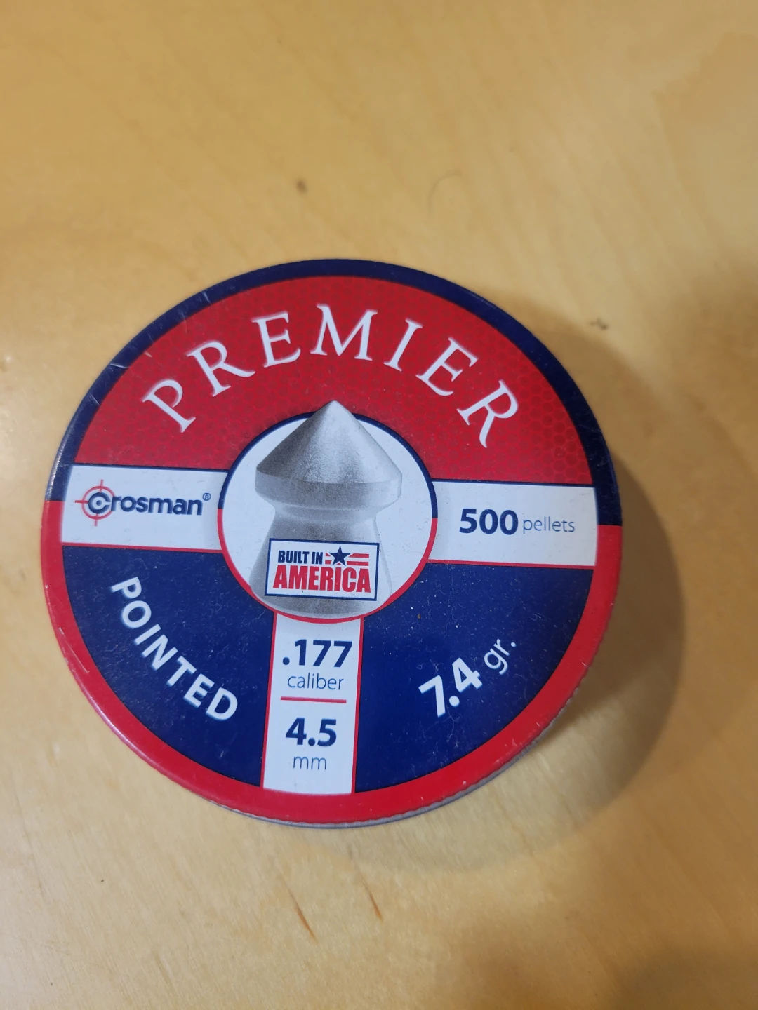 Crosman Premier Pointed Pellets .177 Caliber 7.4gr 500ct