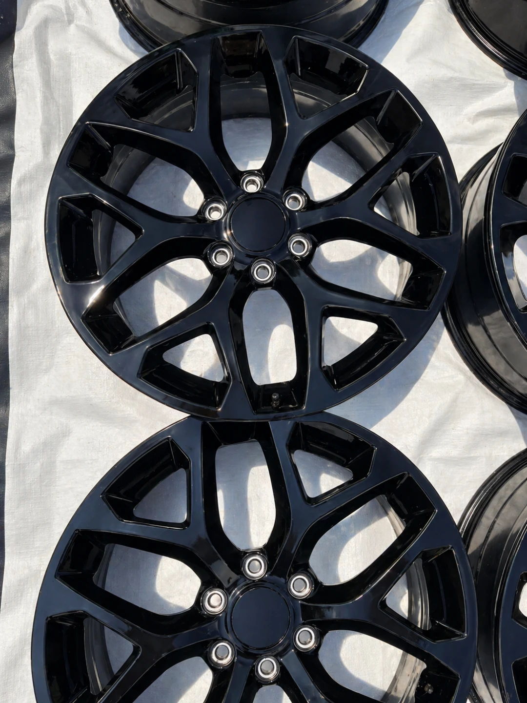 Set of 4 Black Alloy Rims