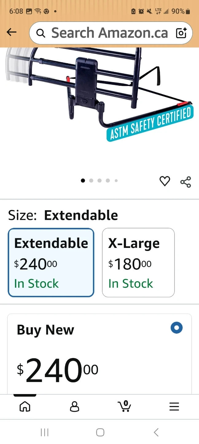 Click-N-Go Extendable BED RAIL