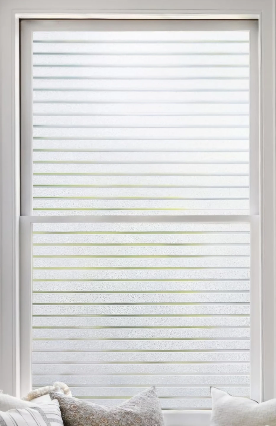 Privacy Window Film Frosted Stripe 35"×41" - photo 4