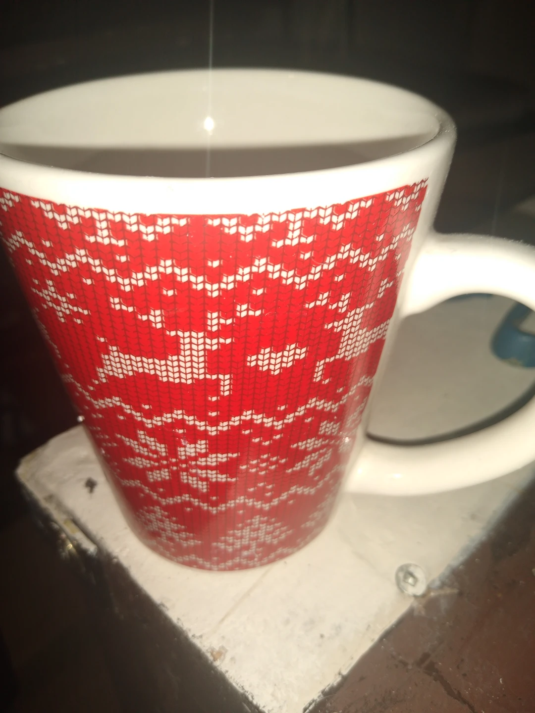 Christmas motif coffee mug