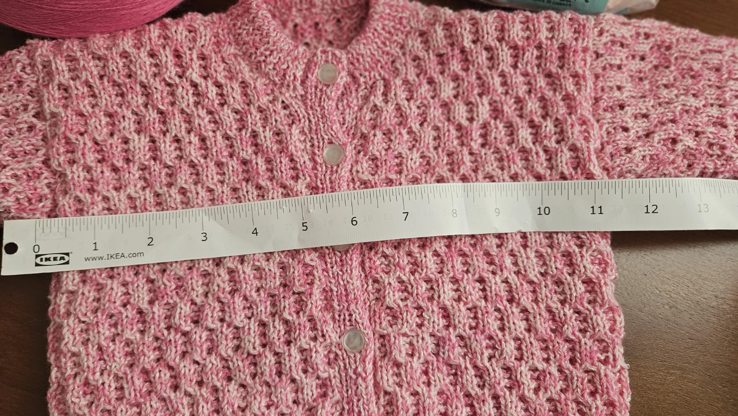 Pink Hand Knit Baby Cardigan - photo 4