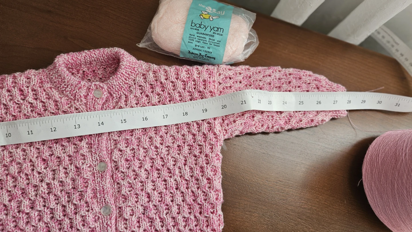 Pink Hand Knit Baby Cardigan - photo 5