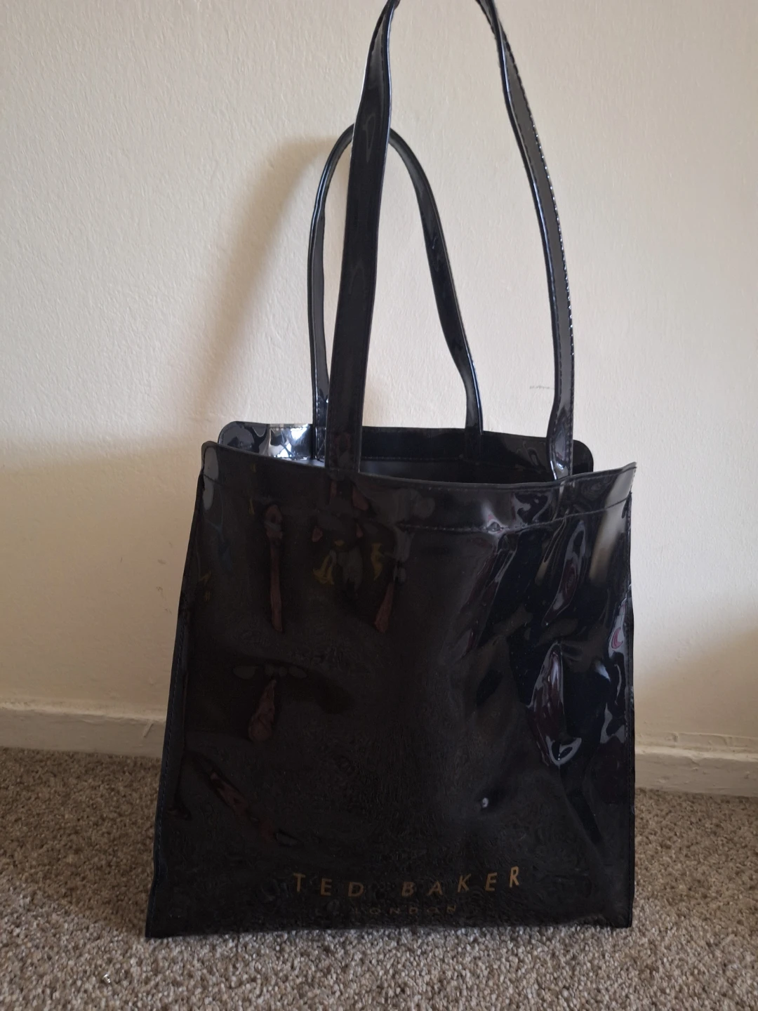 Ted Baker London Black Patent Tote Bag with Bow - photo 2