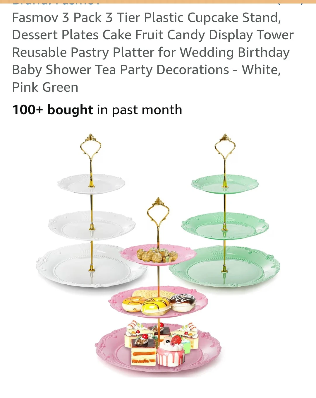 4 pack dessert/cupcake risers*new*
