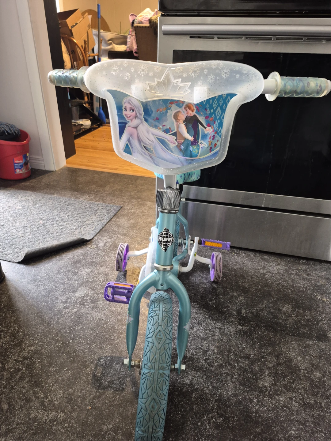 Kids Frozen Bike with Training Wheels - photo 2