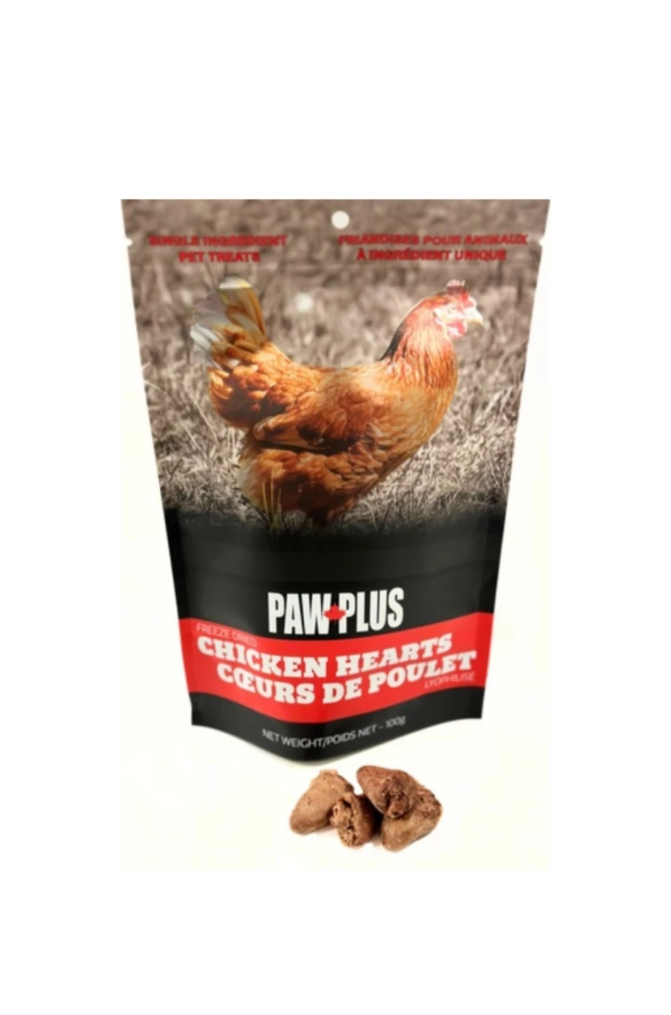 Paw Plus Free Range Chicken Hearts Treats For Dogs And Cats