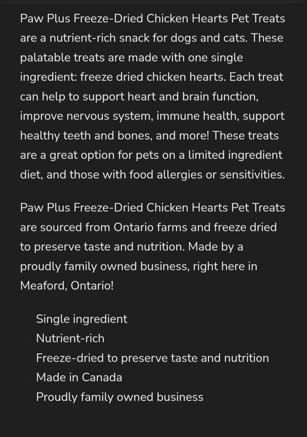 Paw Plus Free Range Chicken Hearts Treats For Dogs And Cats - photo 4