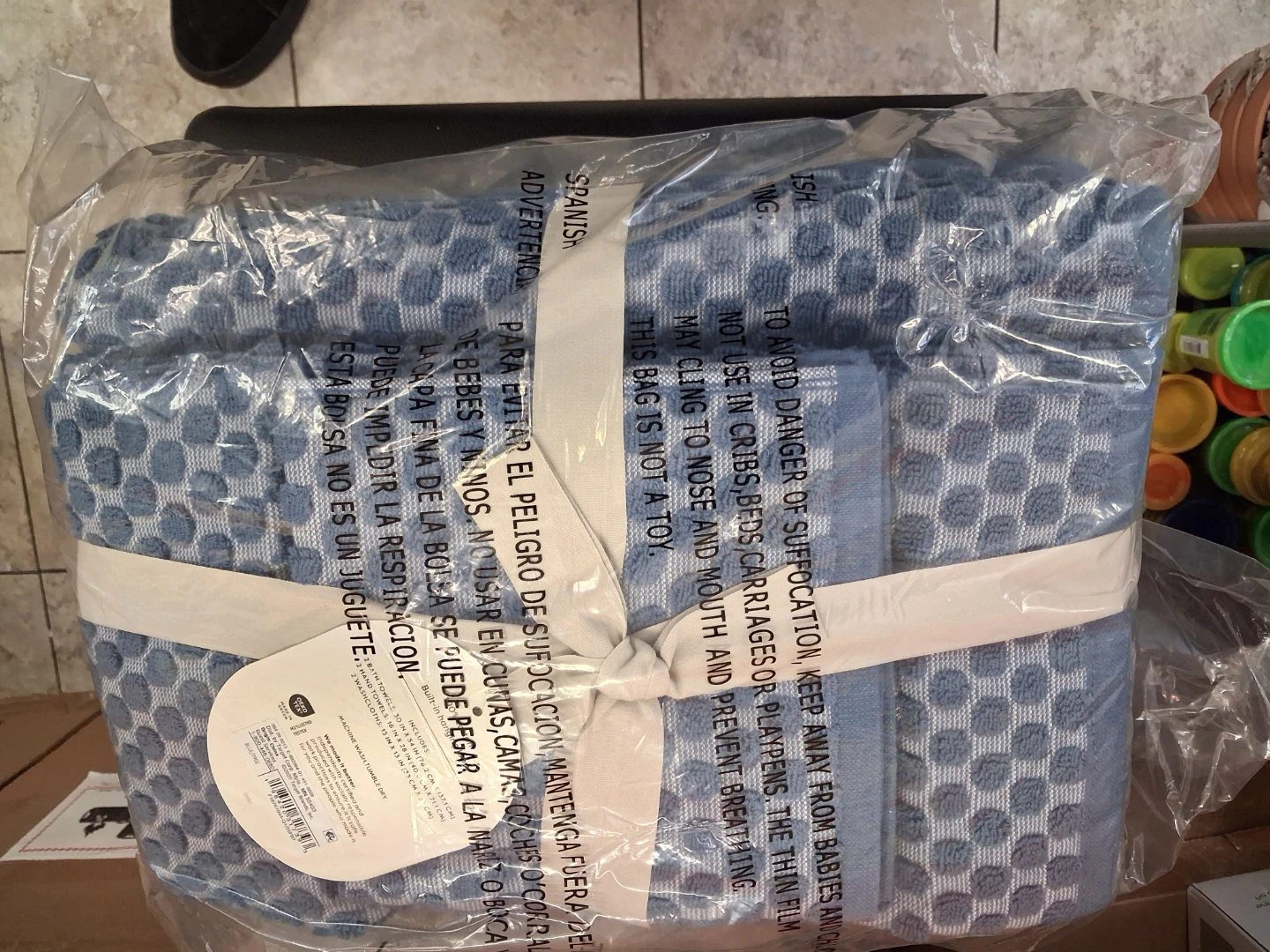 Threshold Bath Towel Set - Light Blue or Pink - photo 4