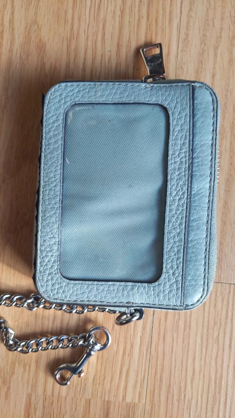 Coach Wallet Card Holder with Zipper and Chain - photo 5