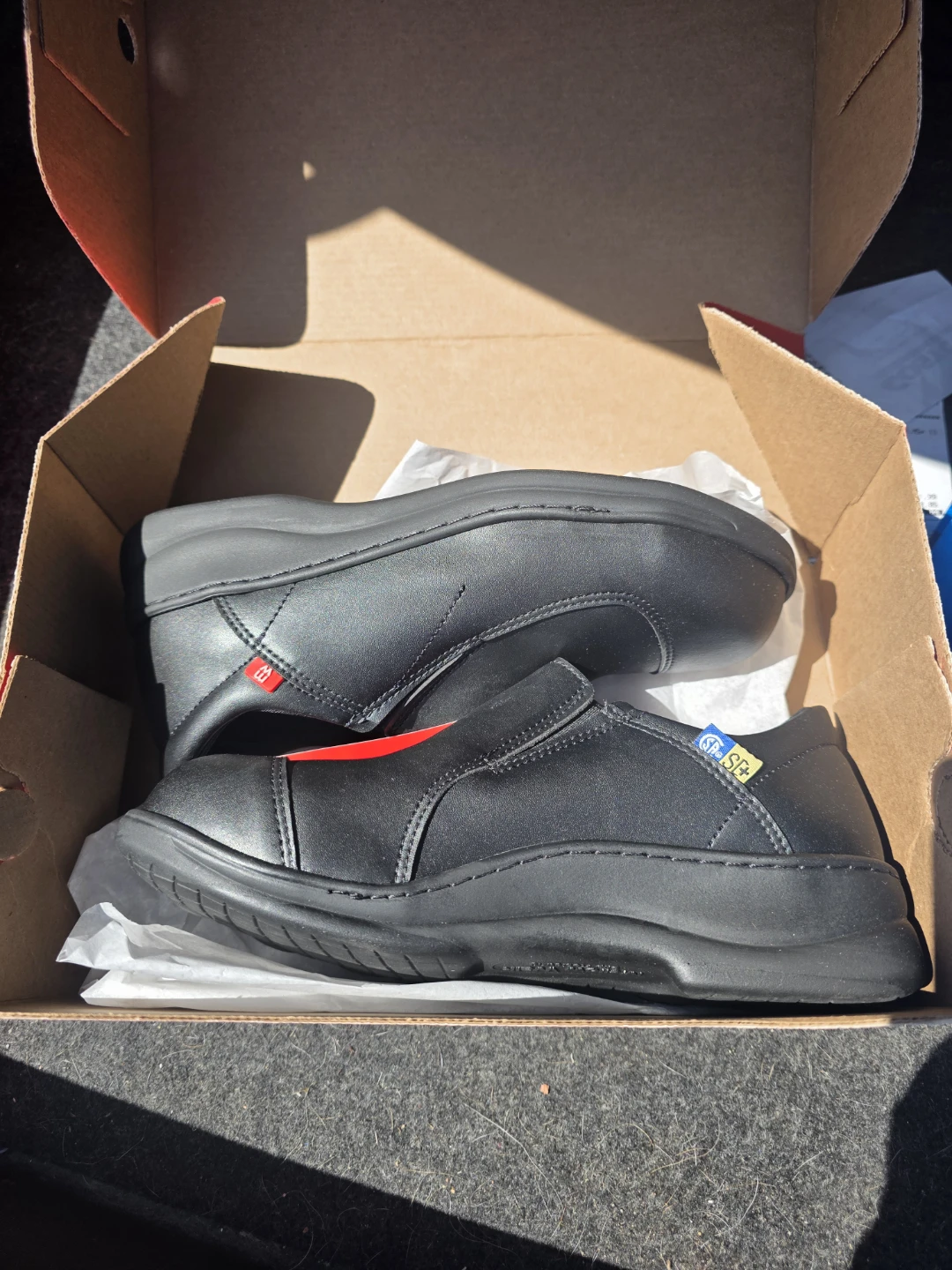 Mellow Walk Jamie Safety Shoes - Black - Size 6.5