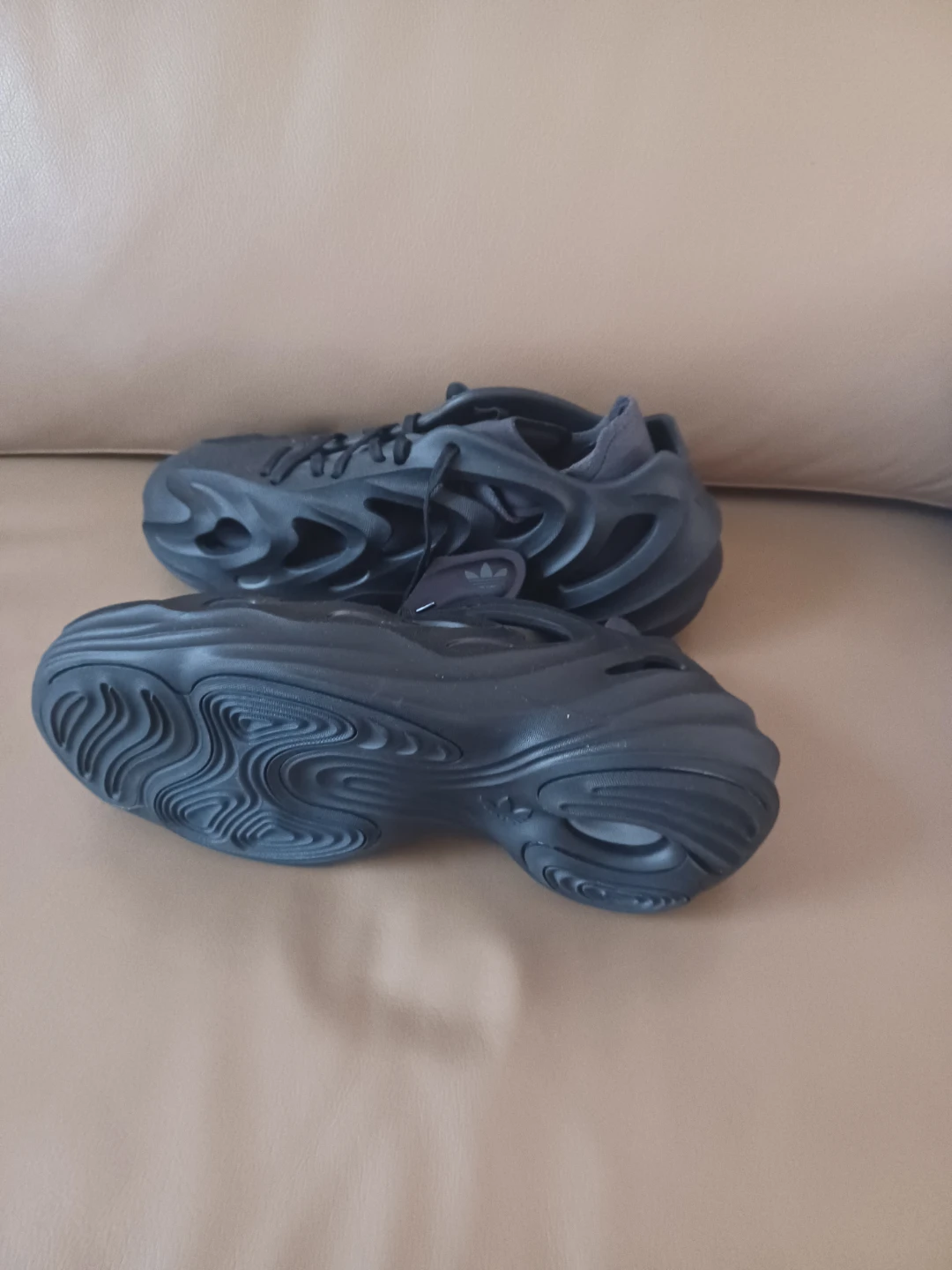 Adidas Adilette Ayoon Slides Black Size 8.5 - photo 2