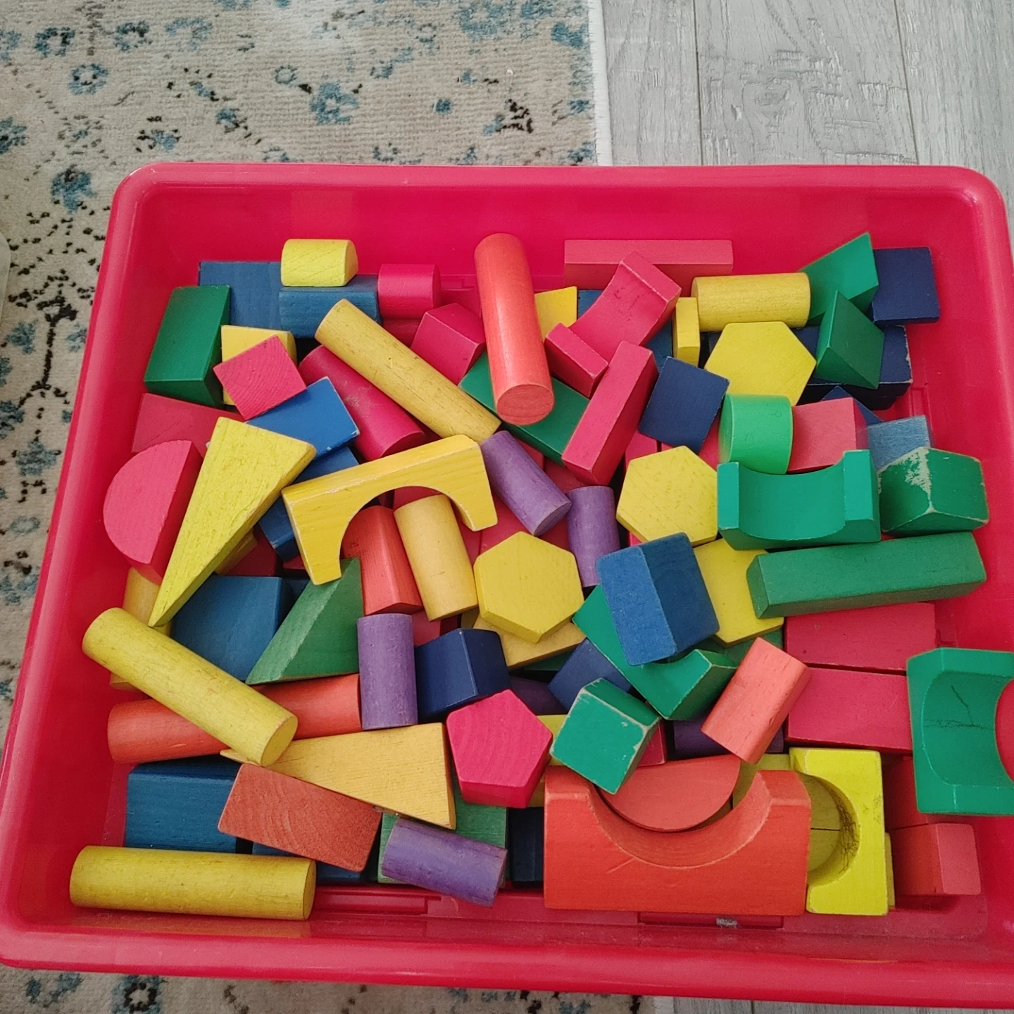 Wooden Building Blocks Set