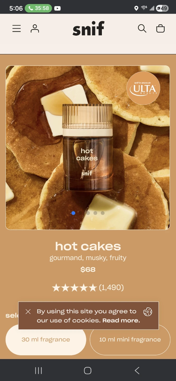 Snif Hot Cakes Eau de Parfum 30ml
