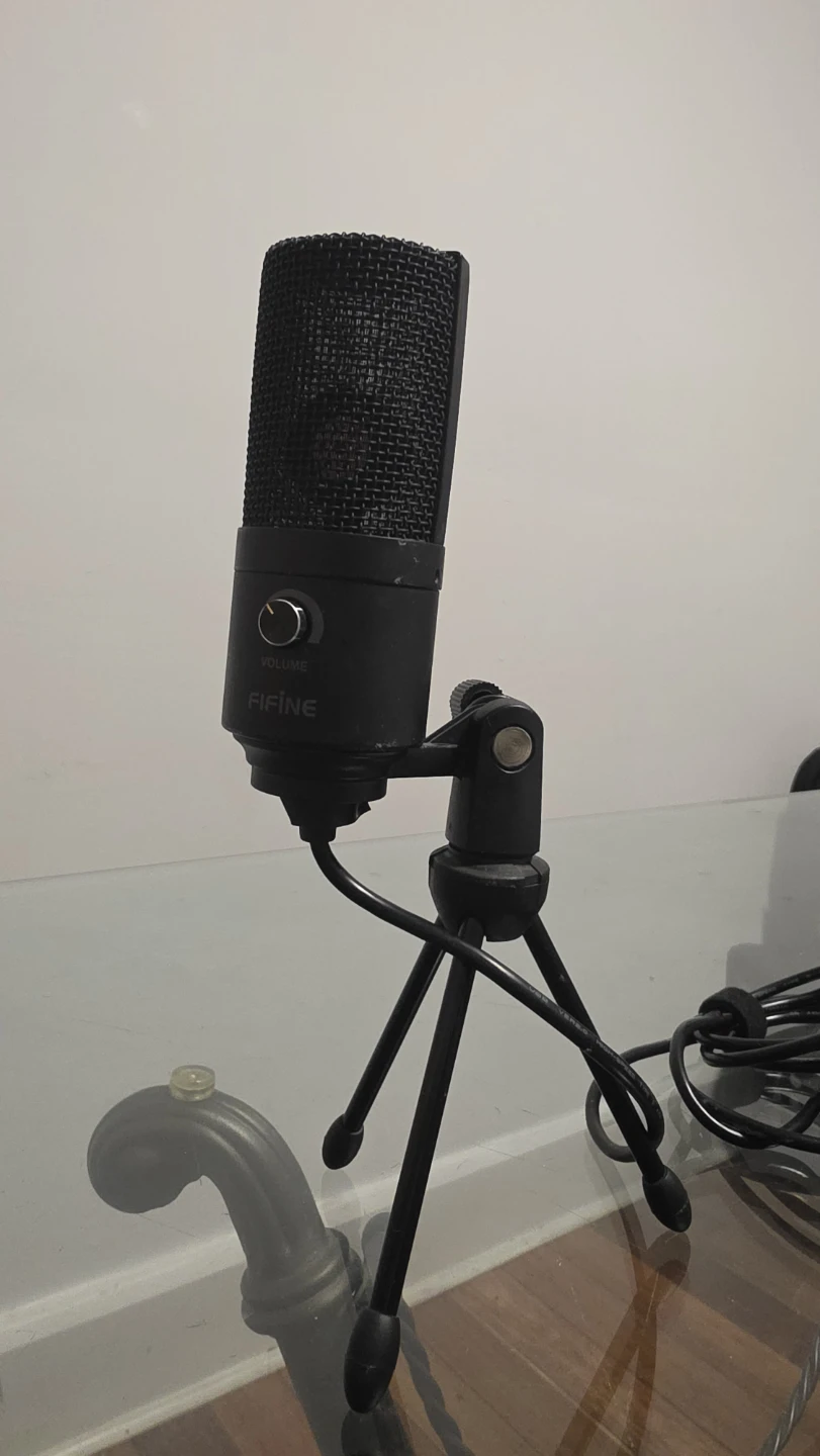 FiFine USB Condenser Microphone with Volume Control