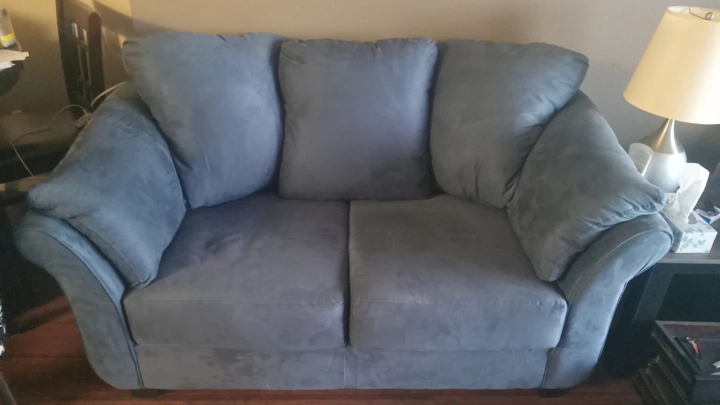 Blue Loveseat Sofa