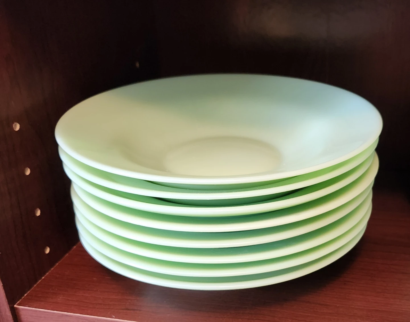 Jadeite Green Glass Dishes and Cups Set - photo 5