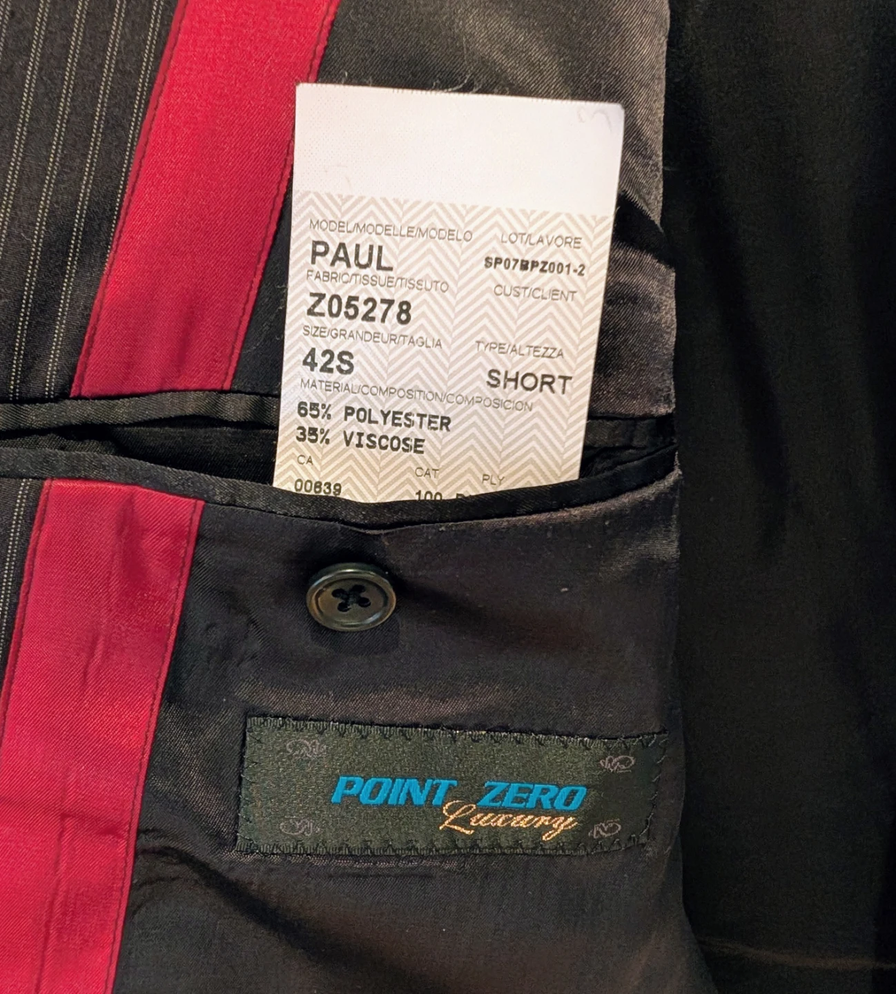 Point Zero Men's Blazer - Size 42S - photo 4