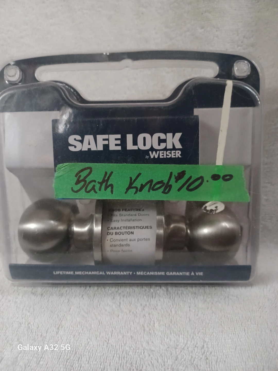 Weiser Safe Lock Bath Knob - photo 2