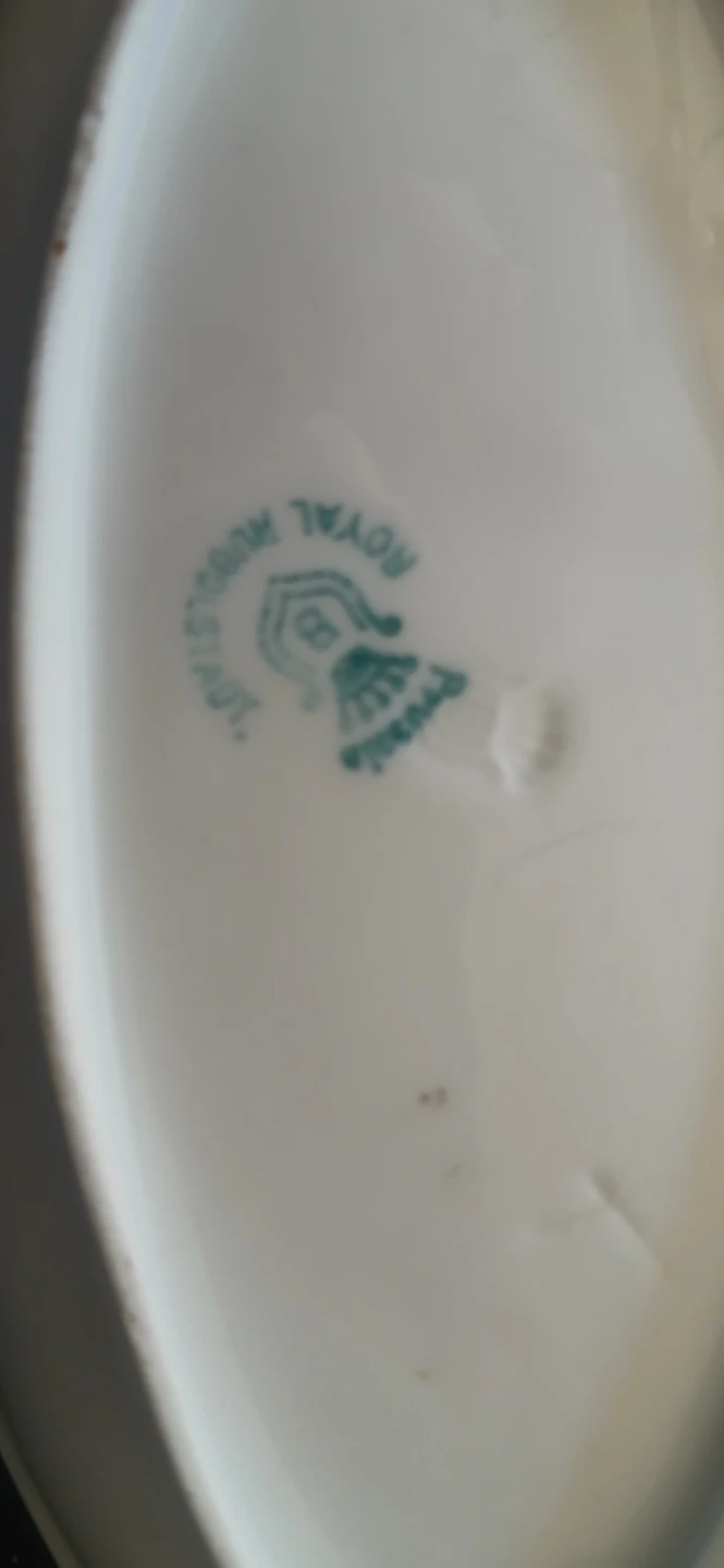 Royal Rudolstadt Hand Painted Floral Oval Dish 🌱 - photo 4