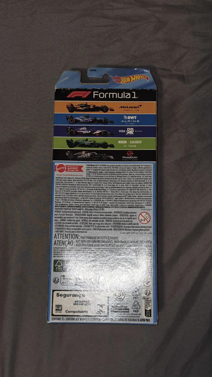 Hot Wheels 2024 Formula 1 5-Car Set