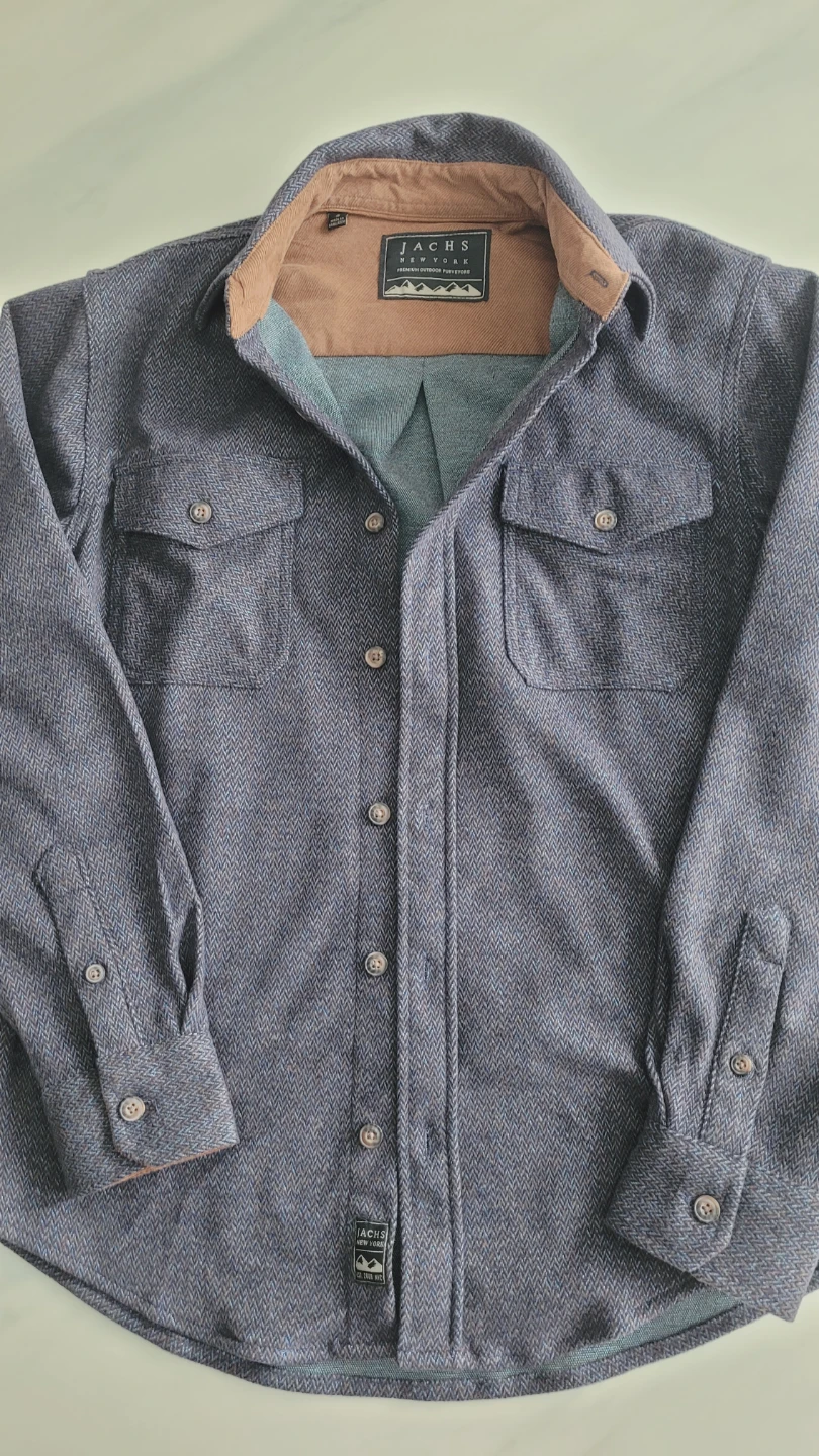 Jachs NY Herringbone Flannel Shirt Jacket - photo 5