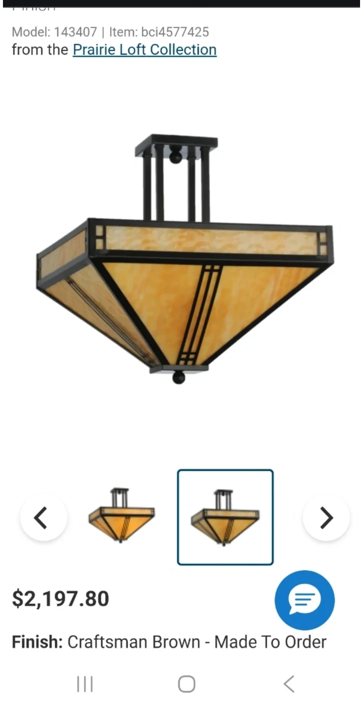 Meyda Custom Prairie Loft Flush Mount Light Fixture - photo 3